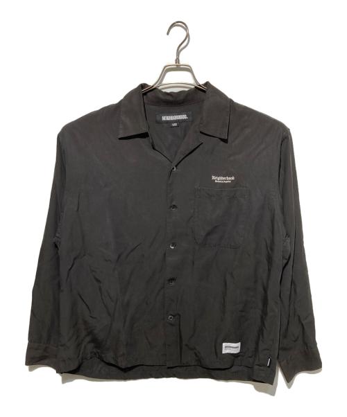 NEIGHBORHOOD（ネイバーフッド）NEIGHBORHOOD (ネイバーフッド) オープンカラーシャツ ブラック サイズ:Lの古着・服飾アイテム