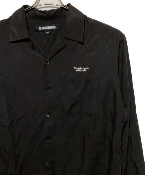 NEIGHBORHOOD（ネイバーフッド）NEIGHBORHOOD (ネイバーフッド) オープンカラーシャツ ブラック サイズ:Lの古着・服飾アイテム