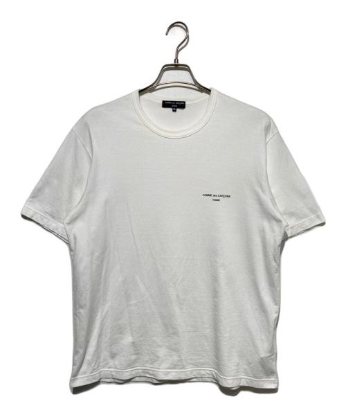 COMME des GARCONS HOMME（コムデギャルソン オム）COMME des GARCONS HOMME (コムデギャルソン オム) ロゴプリントTシャツ ホワイト サイズ:XLの古着・服飾アイテム