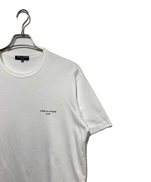 COMME des GARCONS HOMME（コムデギャルソン オム）COMME des GARCONS HOMME (コムデギャルソン オム) ロゴプリントTシャツ ホワイト サイズ:XLの古着・服飾アイテム