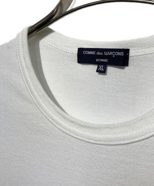 COMME des GARCONS HOMME（コムデギャルソン オム）COMME des GARCONS HOMME (コムデギャルソン オム) ロゴプリントTシャツ ホワイト サイズ:XLの古着・服飾アイテム