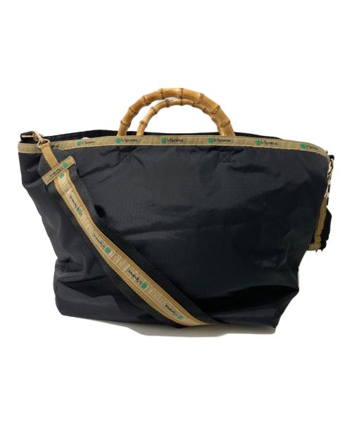LeSportsac（レスポートサック）LeSportsac (レスポートサック) LARGE BAMBOO TOTE ブラックの古着・服飾アイテム