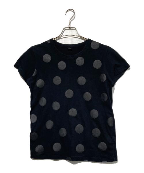 Y's（ワイズ）Y's (ワイズ) ドット柄Tシャツ ブラック サイズ:2の古着・服飾アイテム