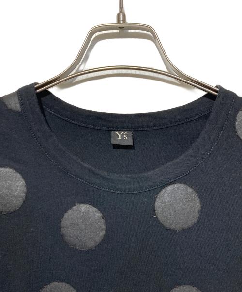 Y's（ワイズ）Y's (ワイズ) ドット柄Tシャツ ブラック サイズ:2の古着・服飾アイテム
