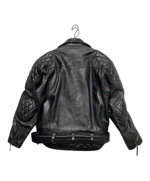 KADOYA（カドヤ）KADOYA (カドヤ) パデッドダブルライダース ブラック サイズ:Fの古着・服飾アイテム