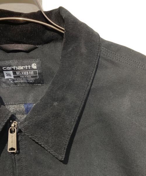 CarHartt（カーハート）CarHartt (カーハート) BLANKET-LINED DETROIT JACKET ブラック サイズ:2XLの古着・服飾アイテム
