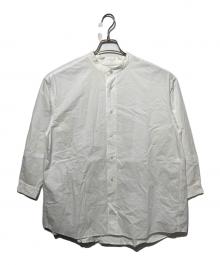 journal standard luxe（ジャーナルスタンダード ラックス）の古着「60コットン スタンドカラーギャザーシャツ」｜ホワイト