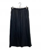journal standard luxeジャーナルスタンダード ラックス）の古着「フレンチリネンツイルスカート」｜ブラック