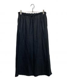 journal standard luxe（ジャーナルスタンダード ラックス）の古着「フレンチリネンツイルスカート」｜ブラック
