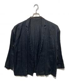 journal standard luxe（ジャーナルスタンダード ラックス）の古着「フレンチリネンツイル テーラージャケット」｜ブラック