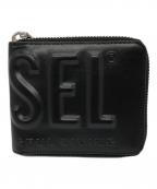 DIESELディーゼル）の古着「DSL 3D BI FOLD COIN ZIP XS」｜ブラック