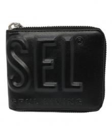 DIESEL（ディーゼル）の古着「DSL 3D BI FOLD COIN ZIP XS」｜ブラック