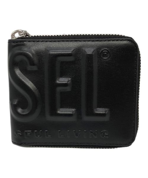 DIESEL（ディーゼル）DIESEL (ディーゼル) DSL 3D BI FOLD COIN ZIP XS ブラックの古着・服飾アイテム