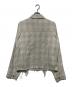 ANCELLM (アンセルム) OMBRECHECK SHORT ZIPUP SHIRT ベージュ サイズ:2：25000円