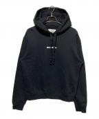 JIL SANDER+ジルサンダープラス）の古着「ロゴプリントパーカー」｜ブラック