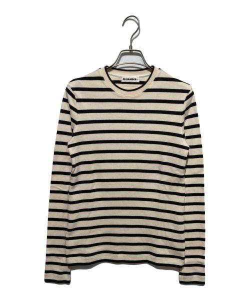 JIL SANDER+（ジルサンダープラス）JIL SANDER+ (ジルサンダープラス) ボーダーカットソー ベージュ サイズ:XSの古着・服飾アイテム