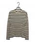 JIL SANDER+（ジルサンダープラス）の古着「ボーダーカットソー」｜ベージュ