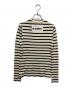 JIL SANDER+ (ジルサンダープラス) ボーダーカットソー ベージュ サイズ:XS：18000円