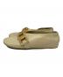 JIL SANDER (ジルサンダー) チェーンデザインフラットシューズ ベージュ サイズ:38：15000円