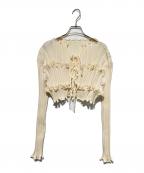 Open Sesame Clubオープンセサミクラブ）の古着「flow short cardigan」｜ベージュ