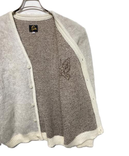 Needles（ニードルズ）Needles (ニードルズ) STUDIOUS (ステュディオス) 別注 Mohair Cardigan ベージュ サイズ:Ｍの古着・服飾アイテム