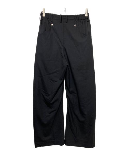CONZ（コンズ）conz (コンズ) summer carve leg trousers super 110 ブラック サイズ:1の古着・服飾アイテム