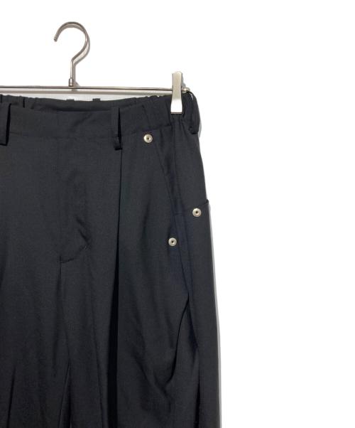 CONZ（コンズ）conz (コンズ) summer carve leg trousers super 110 ブラック サイズ:1の古着・服飾アイテム