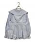 CLANE (クラネ) BIG COLLAR DRAWSTRING BLOUSE ブルー サイズ:1：5000円