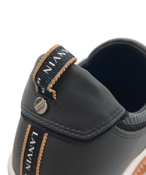 LANVIN en Bleu（ランバンオンブルー）LANVIN en Bleu (ランバンオンブルー) プラットフォームジップアップスニーカー ブラック サイズ:23.5cmの古着・服飾アイテム
