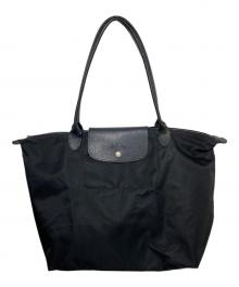 LONGCHAMP（ロンシャン）の古着「ルプリアージュ トートバッグ」｜ブラック