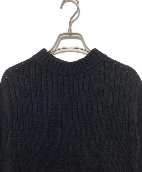 sacai（サカイ）sacai (サカイ) シフォン ドッキングニット ワンピース ブラック サイズ:2の古着・服飾アイテム