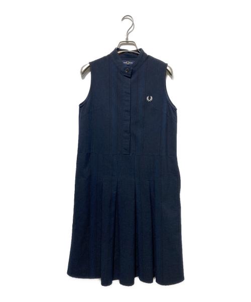 FRED PERRY（フレッドペリー）FRED PERRY (フレッドペリー) ノースリーブワンピース ネイビー サイズ:UK8の古着・服飾アイテム
