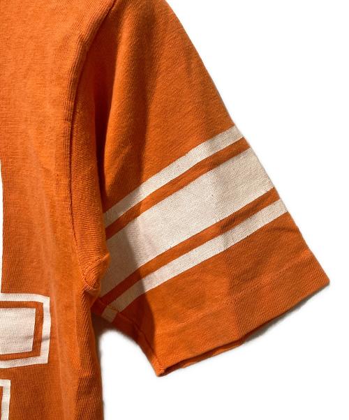 Champion（チャンピオン）Champion (チャンピオン) フットボールTシャツ オレンジ サイズ:Mの古着・服飾アイテム
