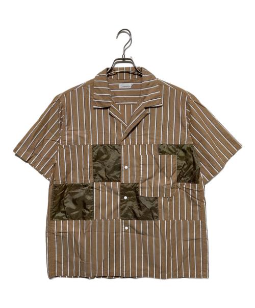 nanamica（ナナミカ）nanamica (ナナミカ) オープンカラーシャツ ブラウン サイズ:Sの古着・服飾アイテム