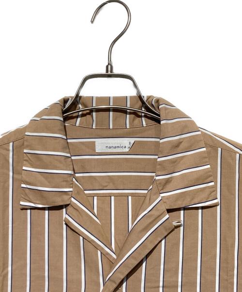 nanamica（ナナミカ）nanamica (ナナミカ) オープンカラーシャツ ブラウン サイズ:Sの古着・服飾アイテム