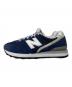 NEW BALANCE (ニューバランス) ローカットスニーカー ネイビー サイズ:24 未使用品：7000円