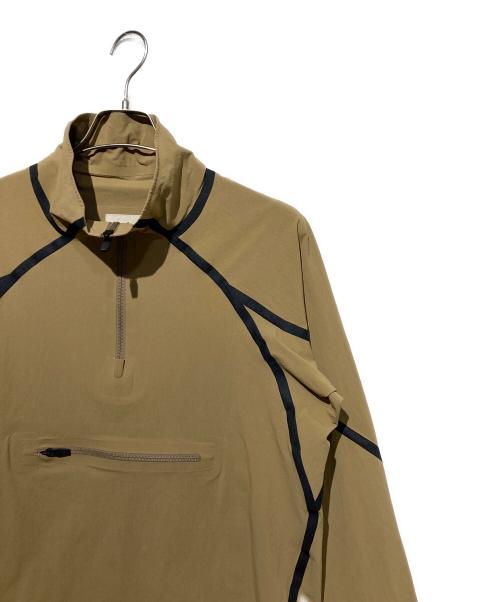 Snow peak（スノーピーク）snow peak (スノーピーク) シームレスハーフジップジャケット ブラウン サイズ:Mの古着・服飾アイテム