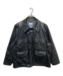 yoused×TAUP（ユーズド×タウプ）の古着「BARBSON LEATHER JKT」｜ブラック