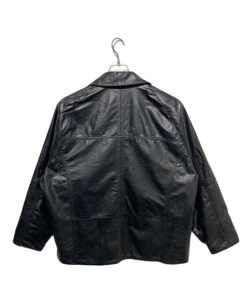 yoused（ユーズド）yoused (ユーズド) TAUP (タウプ) BARBSON LEATHER JKT ブラック サイズ:1の古着・服飾アイテム