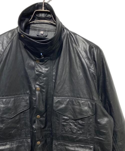 yoused（ユーズド）yoused (ユーズド) TAUP (タウプ) BARBSON LEATHER JKT ブラック サイズ:1の古着・服飾アイテム
