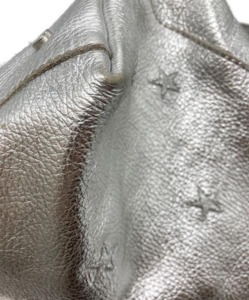 NUR DONATELLA LUCCHI（ヌールドナテッラルッキ）NUR DONATELLA LUCCHI (ヌールドナテッラルッキ) メタリックトートバッグ シルバーの古着・服飾アイテム