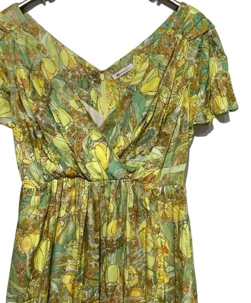 HERALBONY（ヘラルボニー）HERALBONY (ヘラルボニー) カシュクールワンピース「ミモザ」 イエロー サイズ:Fの古着・服飾アイテム
