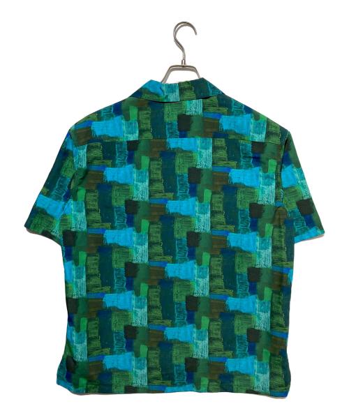 HERALBONY（ヘラルボニー）HERALBONY (ヘラルボニー) オープンカラーシャツ「Landscape」 グリーン×ブルー サイズ:Mの古着・服飾アイテム