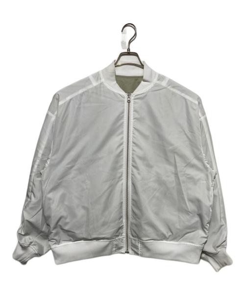 HERALBONY（ヘラルボニー）HERALBONY (ヘラルボニー) リバーシブルブルゾン「タイトル不明」 ホワイト×オリーブ サイズ:Lの古着・服飾アイテム