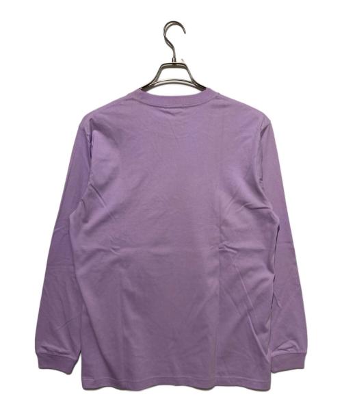 HERALBONY（ヘラルボニー）HERALBONY (ヘラルボニー) ロングスリーブTシャツ「How are you guys?」 パープル サイズ:Lの古着・服飾アイテム
