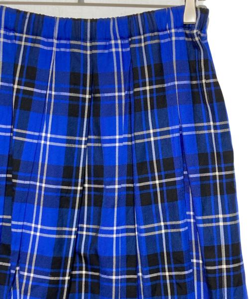 tricot COMME des GARCONS（トリココムデギャルソン）tricot COMME des GARCONS (トリココムデギャルソン) チェックプリーツスカート ブルー サイズ:なしの古着・服飾アイテム