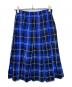 tricot COMME des GARCONS（トリココムデギャルソン）の古着「チェックプリーツスカート」｜ブルー