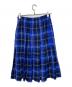 tricot COMME des GARCONS (トリココムデギャルソン) チェックプリーツスカート ブルー サイズ:なし：12000円