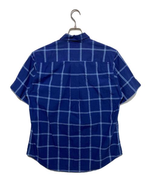 BALENCIAGA（バレンシアガ）BALENCIAGA (バレンシアガ) チェックボタンダウンシャツ ブルー サイズ:37の古着・服飾アイテム