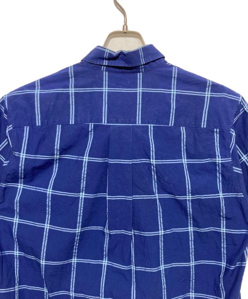 BALENCIAGA（バレンシアガ）BALENCIAGA (バレンシアガ) チェックボタンダウンシャツ ブルー サイズ:37の古着・服飾アイテム
